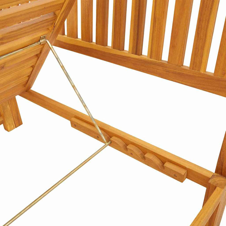 Solstol Olie Naturlig 200 x 57 x 75 cm Massivt akacietræ
