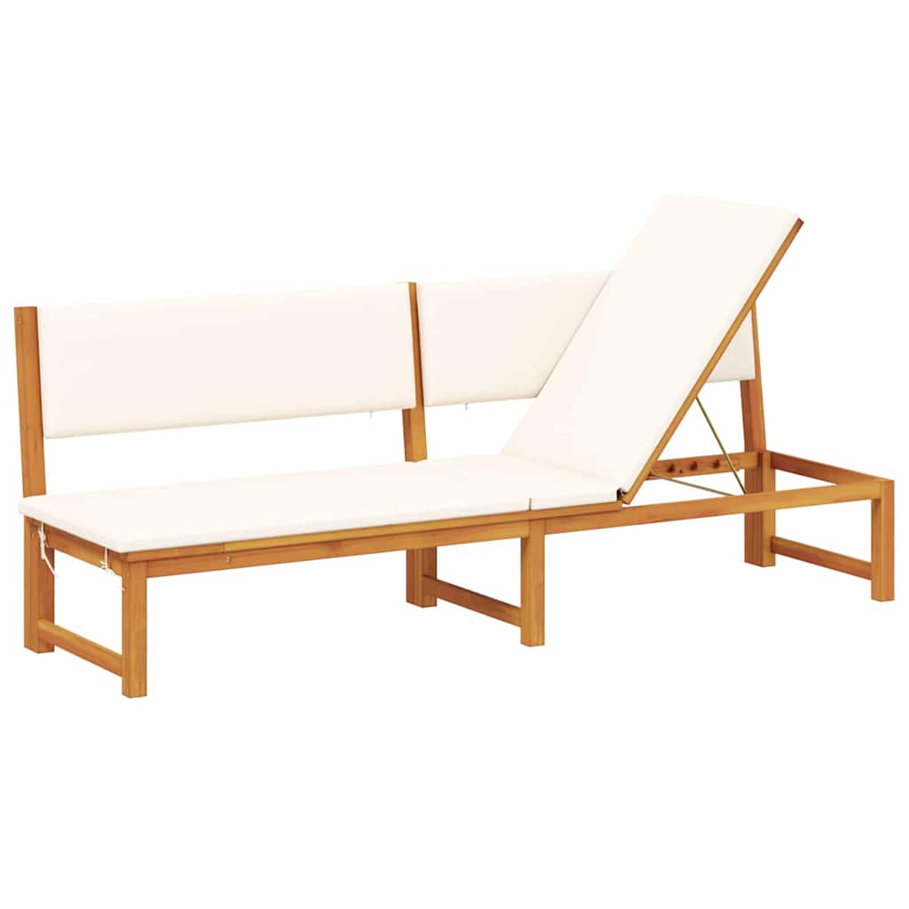 Solstol Olie Naturlig 200 x 57 x 75 cm Massivt akacietræ