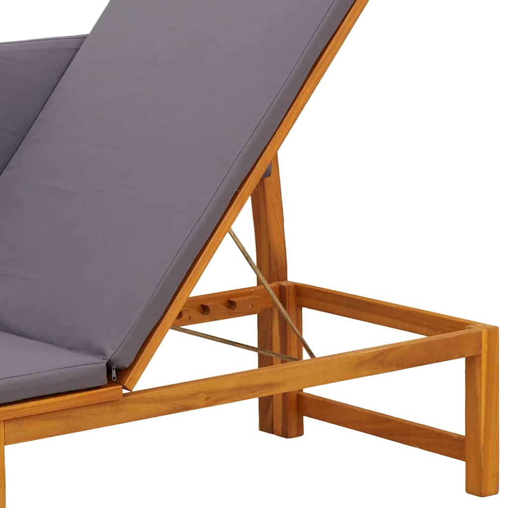 Solstol Olie Naturlig 200 x 57 x 75 cm Massivt akacietræ
