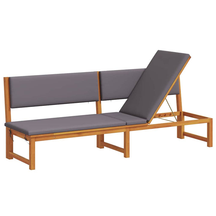 Solstol Olie Naturlig 200 x 57 x 75 cm Massivt akacietræ
