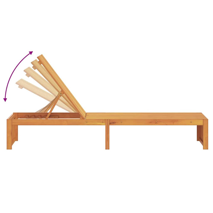 Solstol Brun 55 x 200 x 94cm Massivt akacietræ