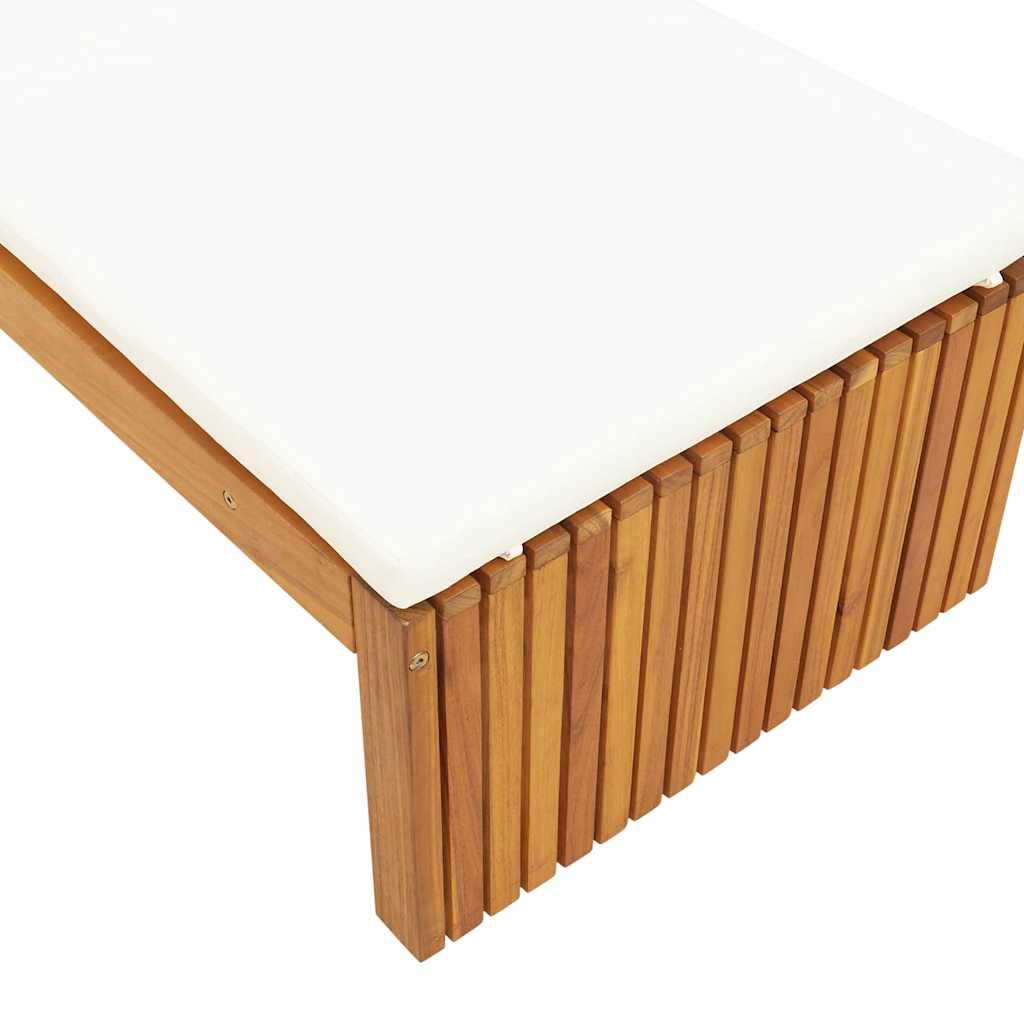 Solstol Olie Naturlig 200 x 55 x 94 cm Massivt akacietræ