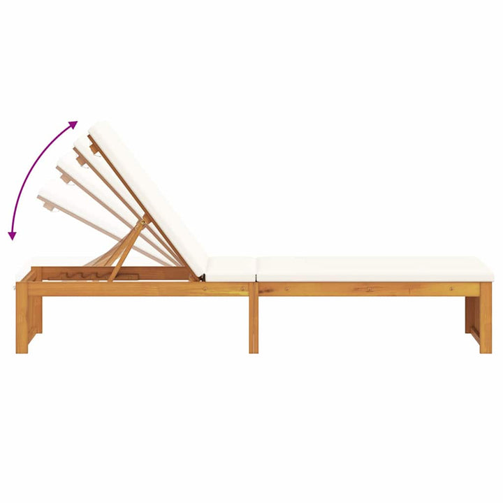 Solstol Olie Naturlig 200 x 55 x 94 cm Massivt akacietræ