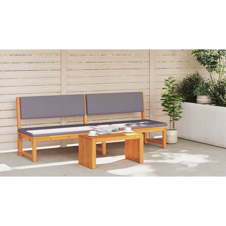 Sidebord Olie Naturlig 70 x 35 x 35 cm Massivt Akacietræ