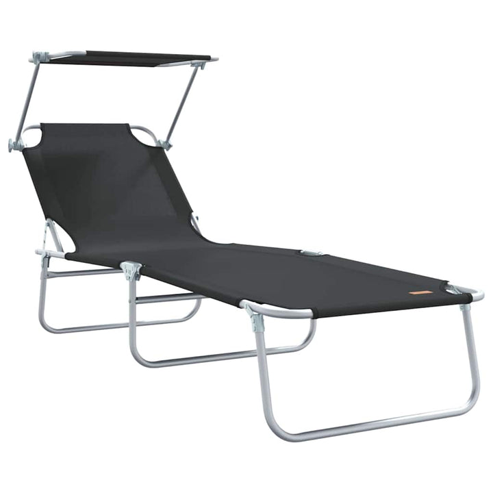 Solstol 2 pcs Sort 58 x 188 x 77cm Polyester