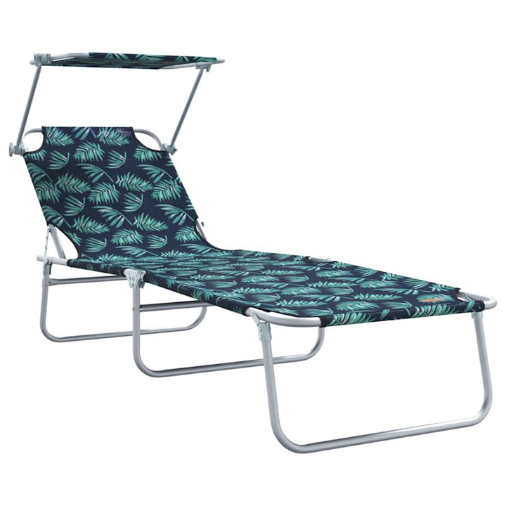 Solstol 2 pcs Grøn 58 x 188 x 77cm Polyester