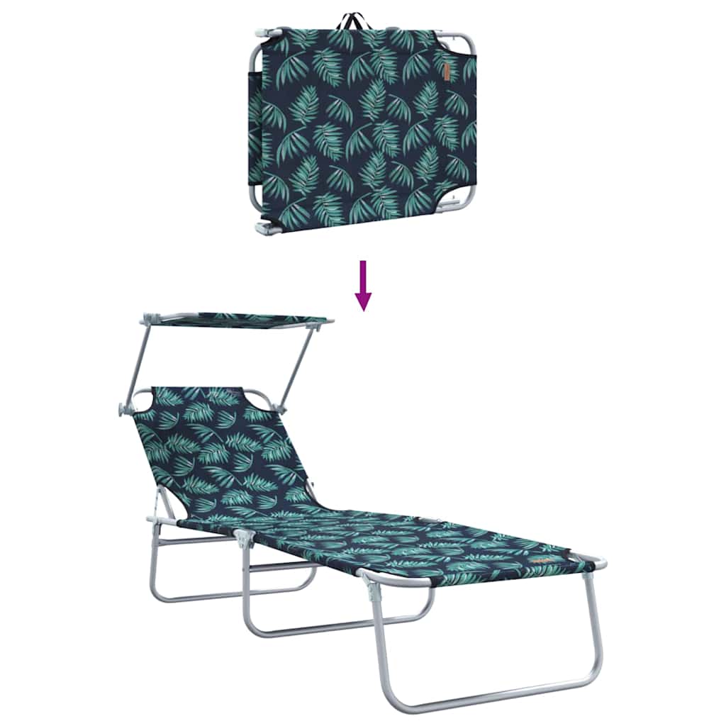 Solstol 2 stk. Polyester Grøn