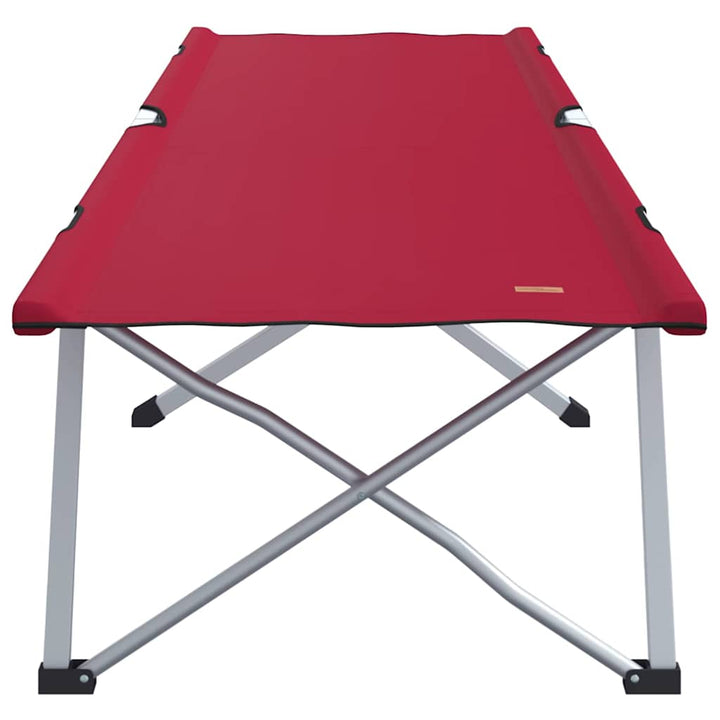 Foldende Camping Seng Rød 194 x 62,5 x 42,5 cm Oxford og Stål