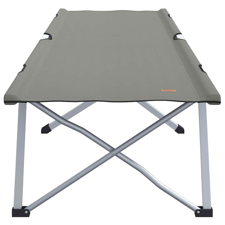 Foldende Camping Seng Grå 194 x 62,5 x 42,5 cm Oxford og Stål