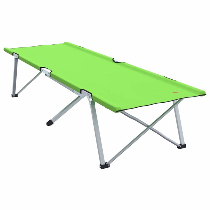 Foldende Camping Seng Grøn 194 x 62,5 x 42,5 cm Oxford og Stål