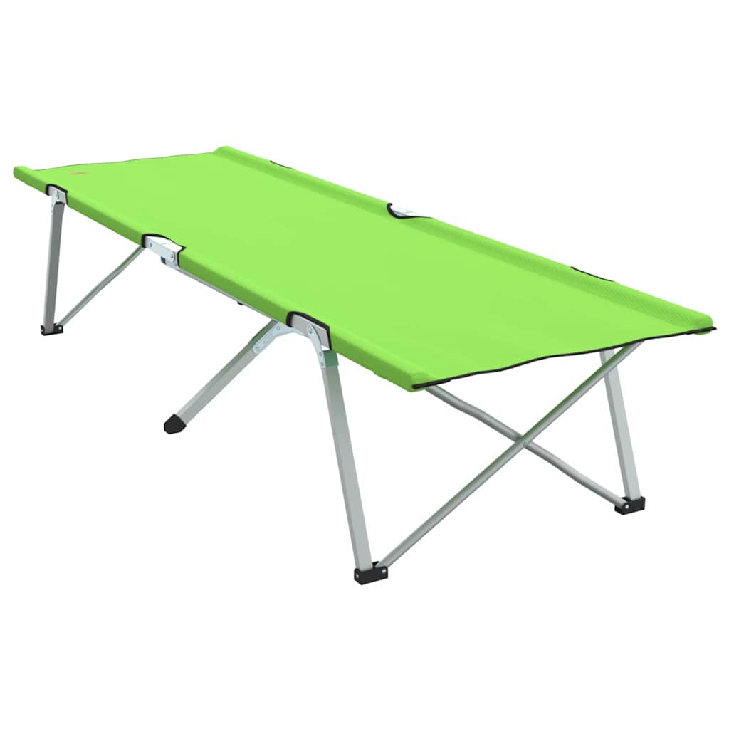 Foldende Camping Seng Grøn 194 x 62,5 x 42,5 cm Oxford og Stål