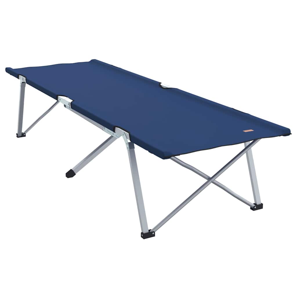 Foldende Camping Seng 2 pcs Blå 194 x 62,5 x 42,5 cm