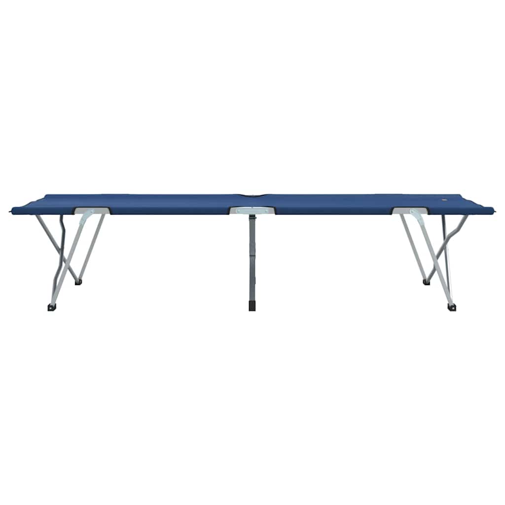 Foldende Camping Seng 2 pcs Blå 194 x 62,5 x 42,5 cm