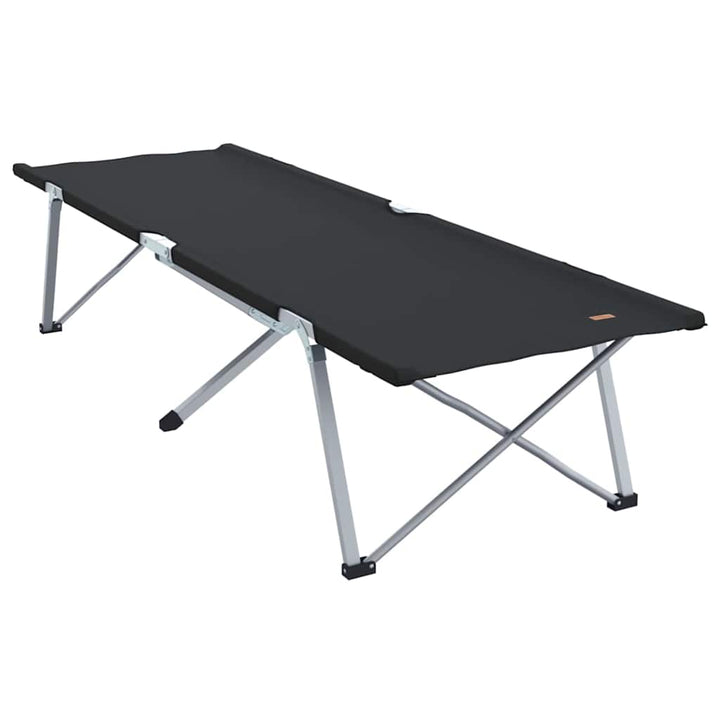 Foldende Camping Seng 2 pcs Sort 194 x 62,5 x 42,5 cm