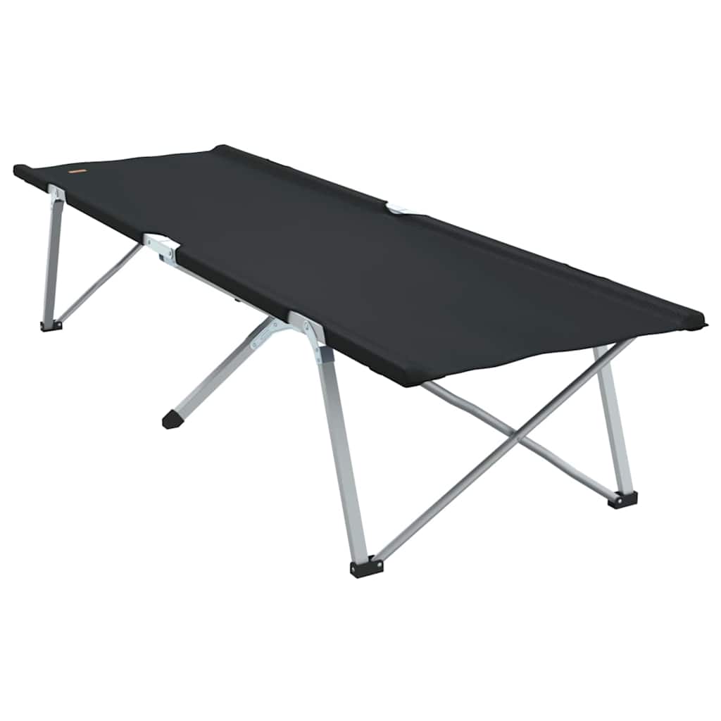 Foldende Camping Seng 2 pcs Sort 194 x 62,5 x 42,5 cm
