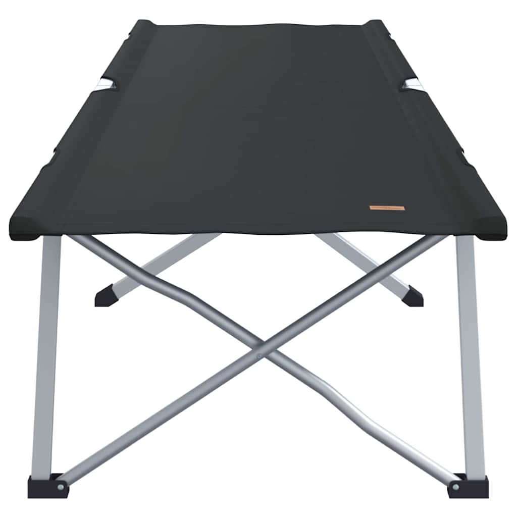 Foldende Camping Seng 2 pcs Sort 194 x 62,5 x 42,5 cm