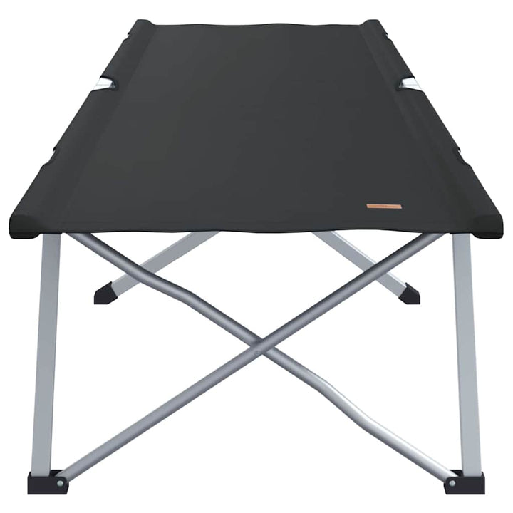 Foldende Camping Seng 2 pcs Sort 194 x 62,5 x 42,5 cm