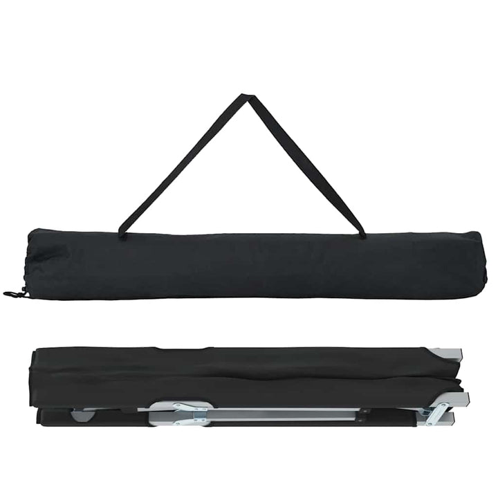 Foldende Camping Seng 2 pcs Sort 194 x 62,5 x 42,5 cm