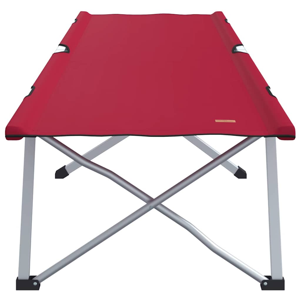 Foldende Camping Seng 2 pcs Rød 194 x 62,5 x 42,5 cm