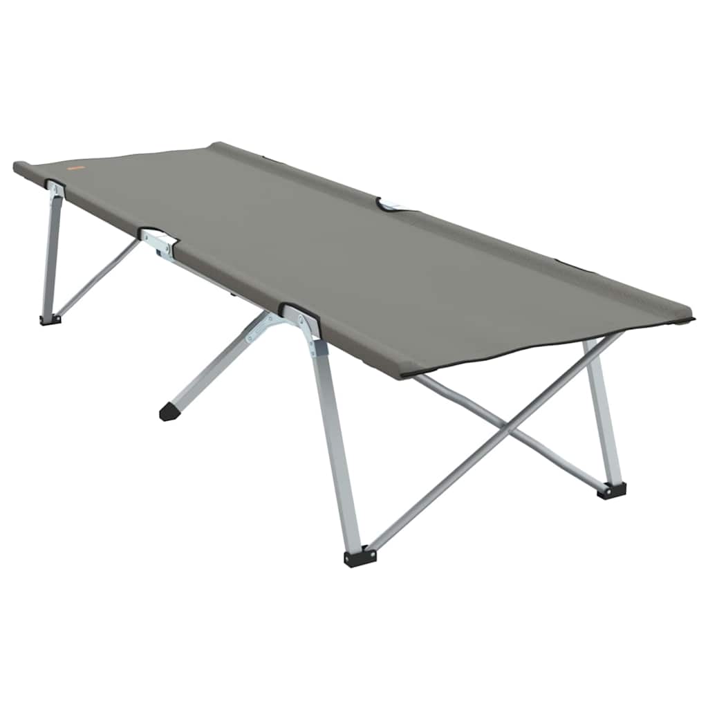 Foldende Camping Seng 2 pcs Grå 194 x 62,5 x 42,5 cm