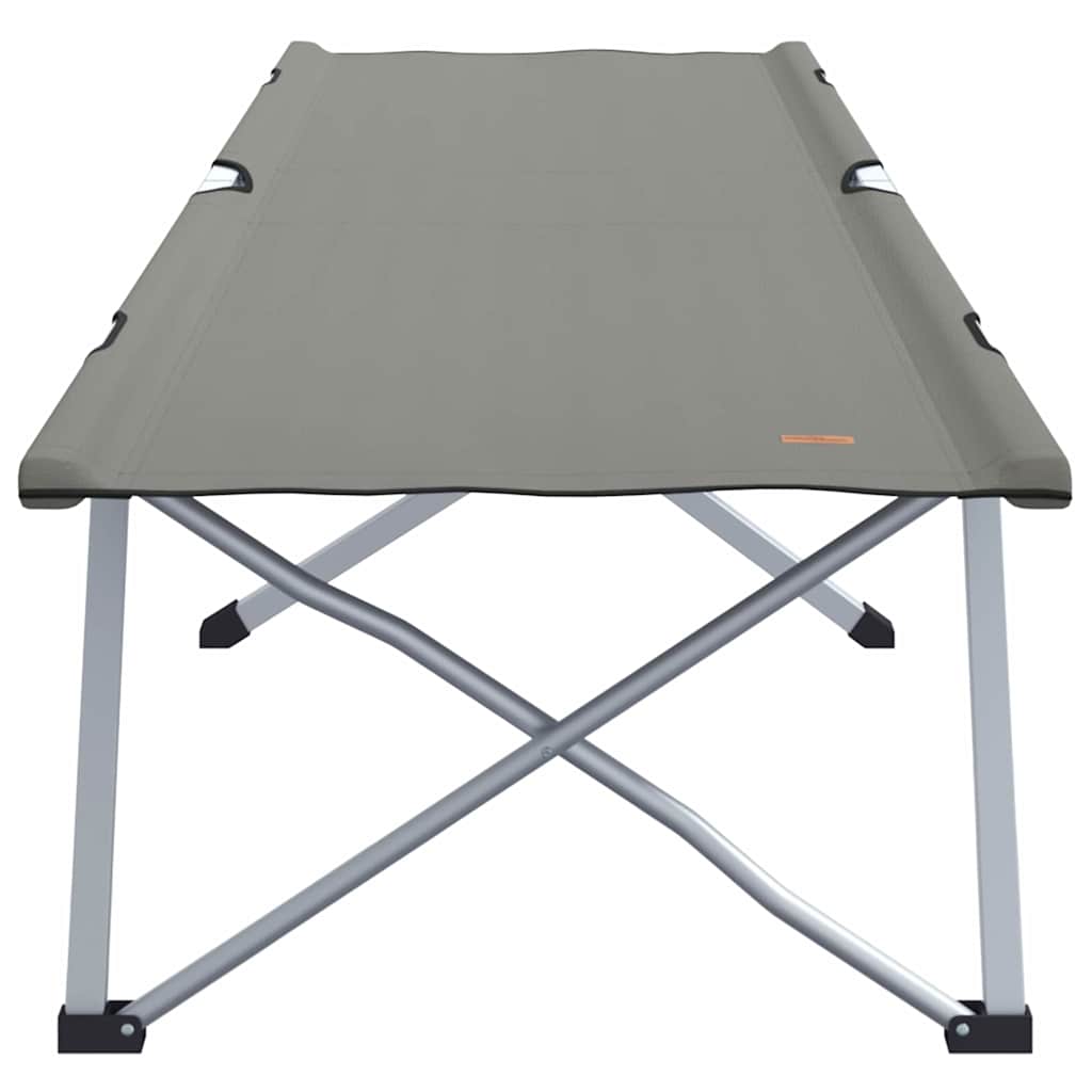Foldende Camping Seng 2 pcs Grå 194 x 62,5 x 42,5 cm