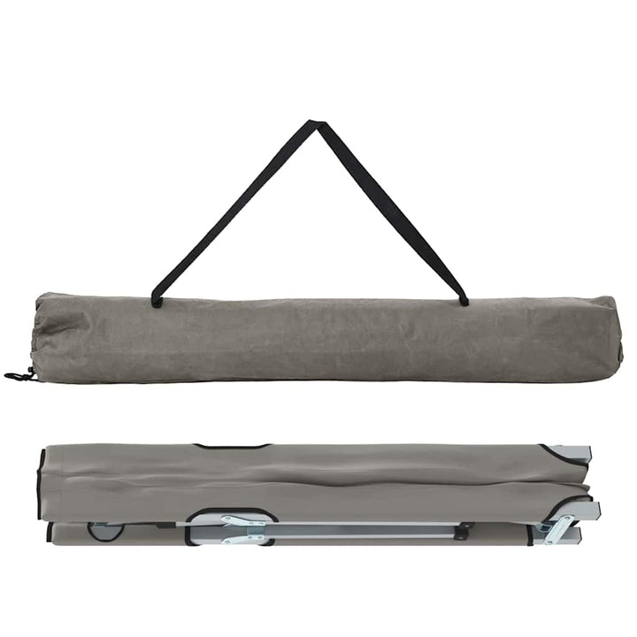 Foldende Camping Seng 2 pcs Grå 194 x 62,5 x 42,5 cm