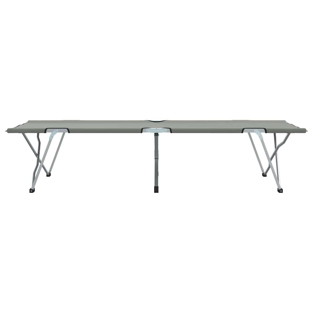 Foldende Camping Seng 2 pcs Grå 194 x 62,5 x 42,5 cm