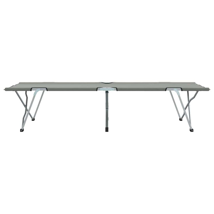 Foldende Camping Seng 2 pcs Grå 194 x 62,5 x 42,5 cm