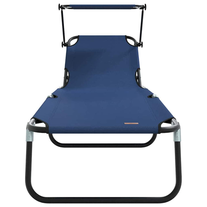 Foldestol Blå 190 x 57 x 81 cm oxford