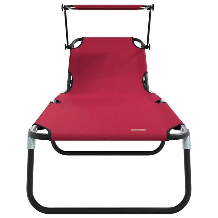 Foldestol Rød 190 x 57 x 81 cm oxford
