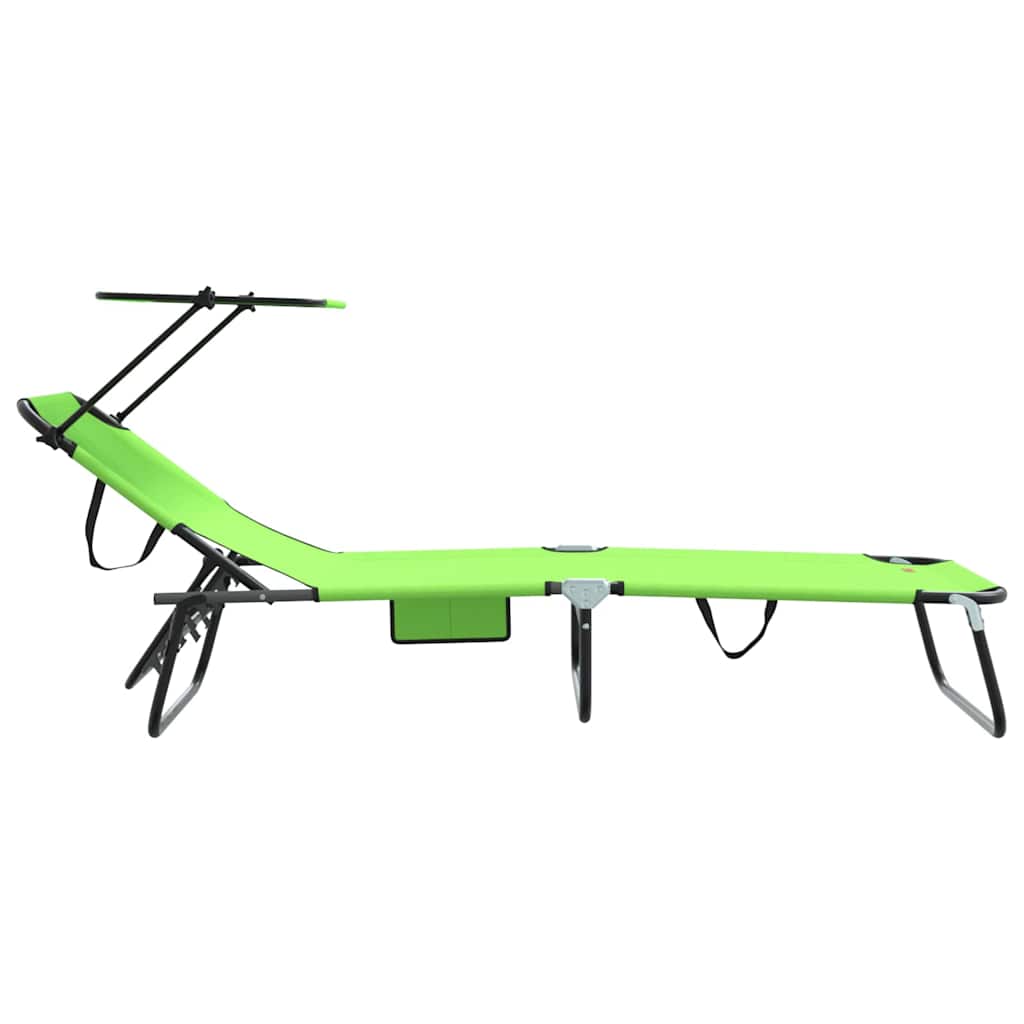 Foldestol Grøn 190 x 57 x 81 cm oxford