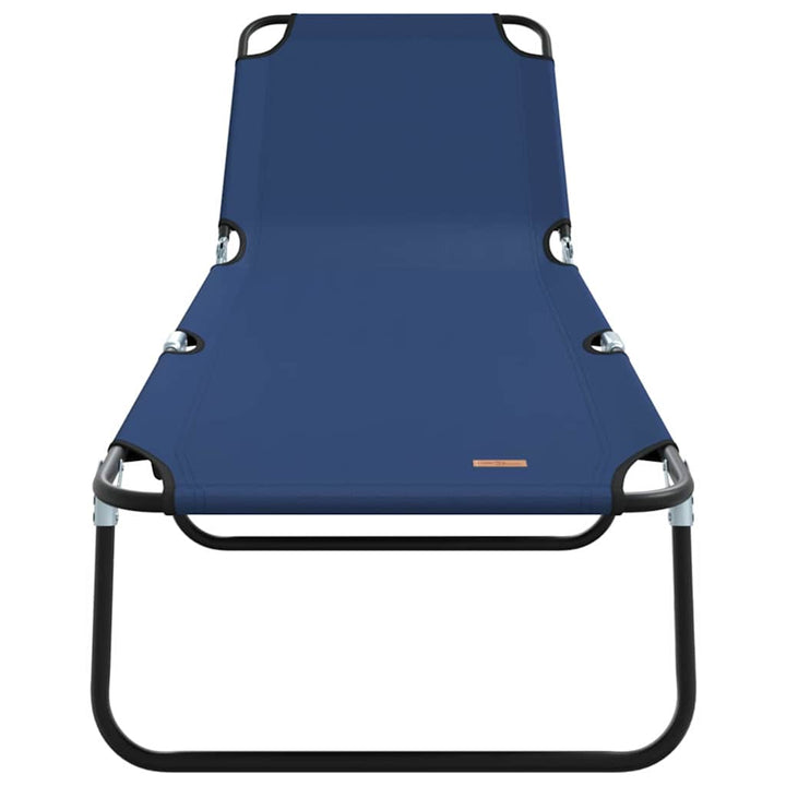 Foldestol Blå 188 x 57 x 86,5 cm Polyester