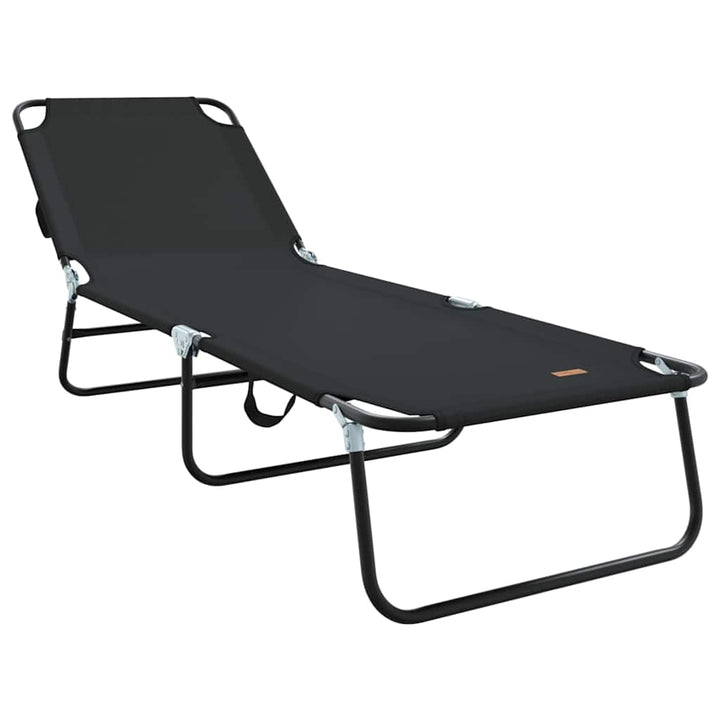 Foldestol Sort 188 x 57 x 86,5 cm Polyester