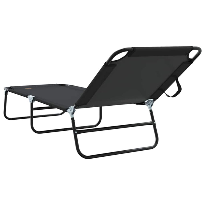 Foldestol Sort 188 x 57 x 86,5 cm Polyester