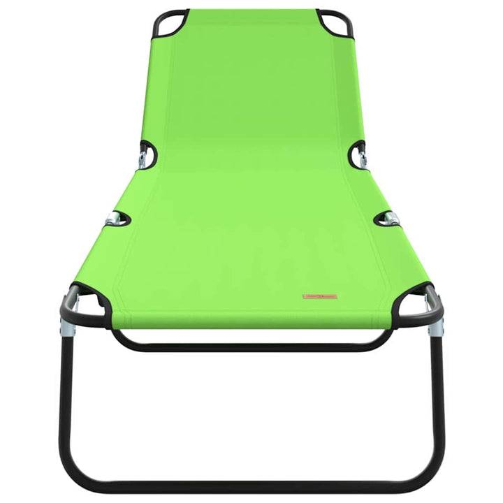 Foldestol Grøn 188 x 57 x 86,5 cm Polyester