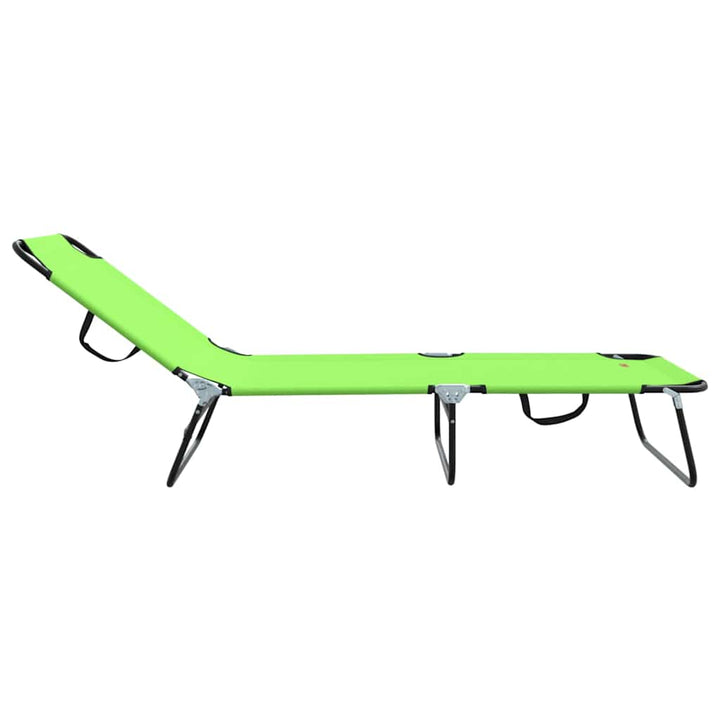 Foldestol Grøn 188 x 57 x 86,5 cm Polyester