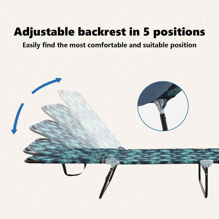Foldestol Flerfarvet 188 x 57 x 86,5 cm Polyester