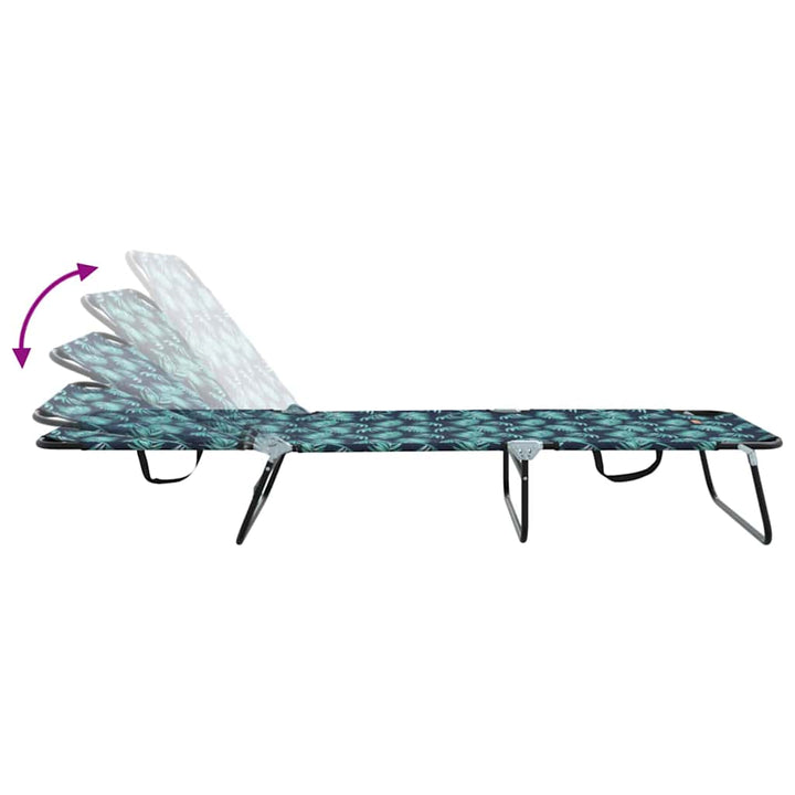 Foldestol Flerfarvet 188 x 57 x 86,5 cm Polyester