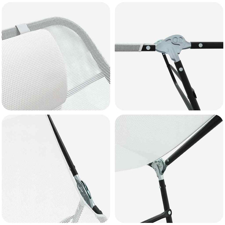 Foldestol Creme 182 x 55 x 85,5 cm Textilene