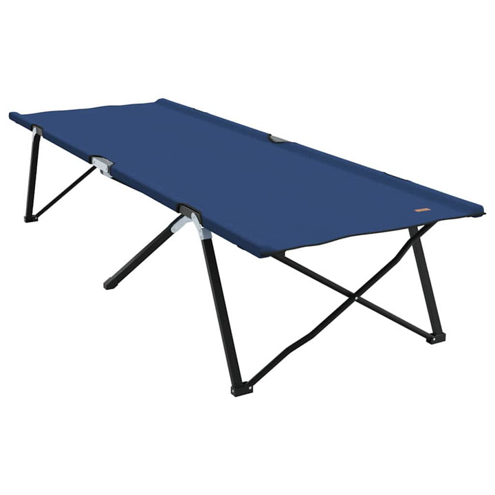 Foldende Camping Seng Blå 206 x 76 x 74 cm Oxford og Stål