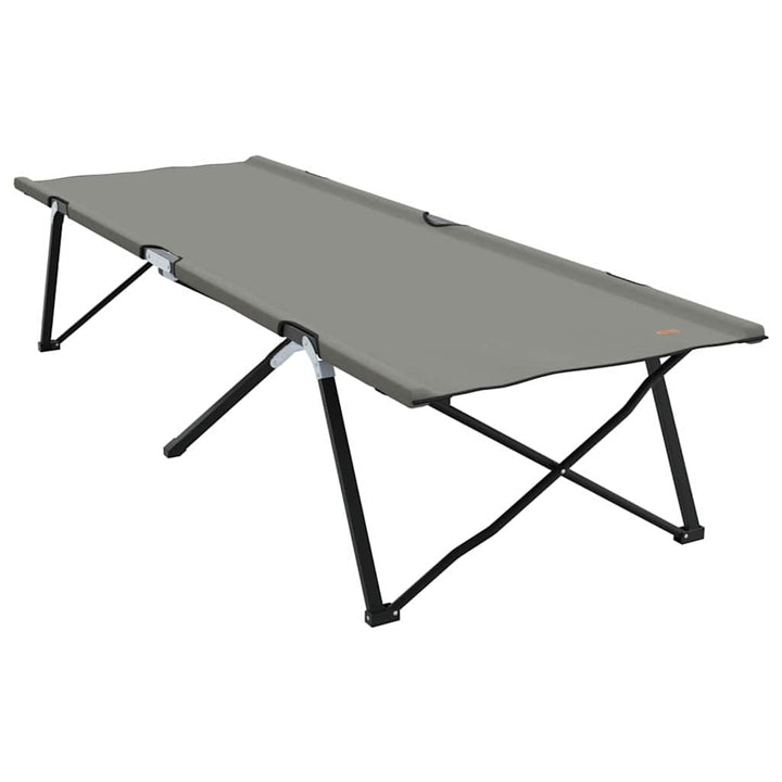 Foldende Camping Seng Grå 206 x 76 x 74 cm Oxford og Stål
