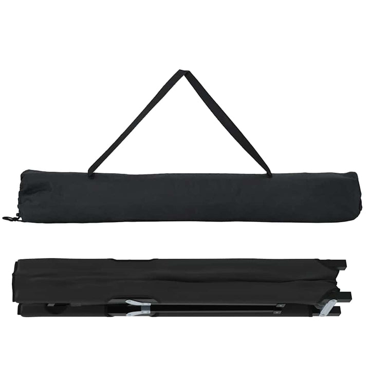 Foldende Camping Seng 2 pcs Sort 206 x 76 x 74 cm