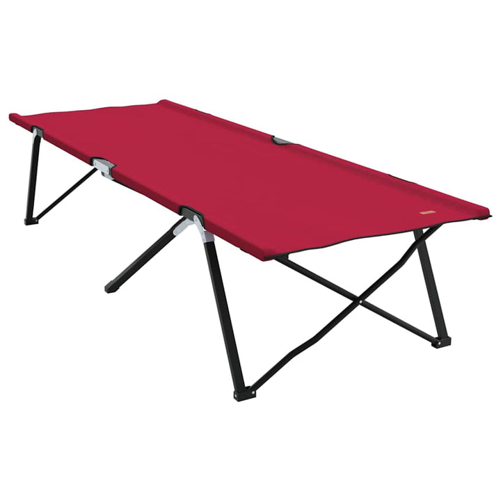 Foldende Camping Seng 2 pcs Rød 206 x 76 x 74 cm Oxford og Stål