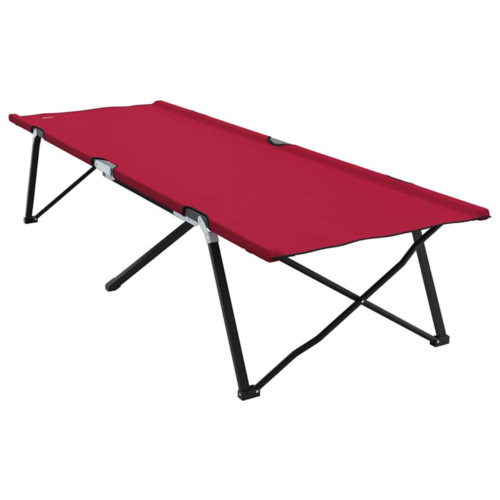 Foldende Camping Seng 2 pcs Rød 206 x 76 x 74 cm Oxford og Stål