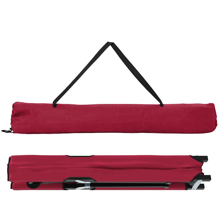 Foldende Camping Seng 2 pcs Rød 206 x 76 x 74 cm Oxford og Stål