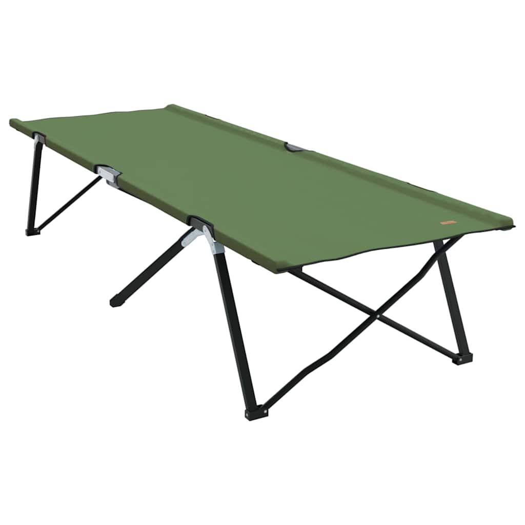 Foldende Camping Seng 2 pcs Grøn 206 x 76 x 74 cm