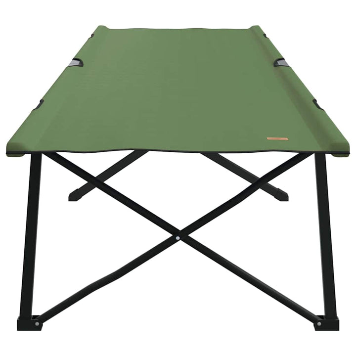 Foldende Camping Seng 2 pcs Grøn 206 x 76 x 74 cm