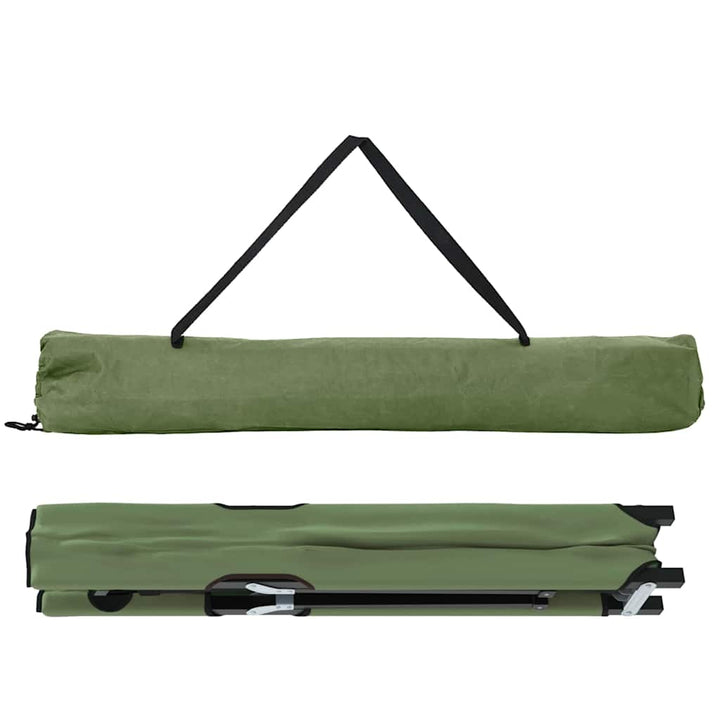 Foldende Camping Seng 2 pcs Grøn 206 x 76 x 74 cm