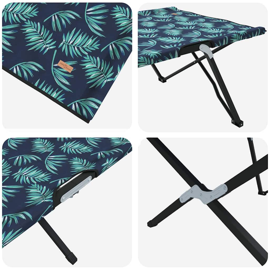 Foldende Camping Seng Blad 2 pcs Skov 206 x 76 x 74 cm