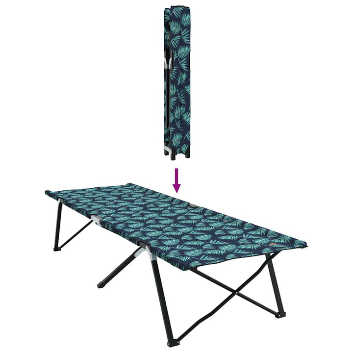 Foldende Camping Seng Blad 2 pcs Skov 206 x 76 x 74 cm